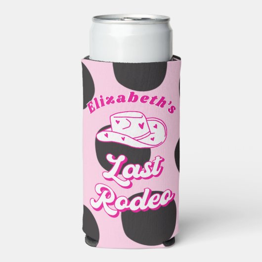Laatste Rodeo Cowgirl Bachelorette Favor (Seltzer Voorkant)