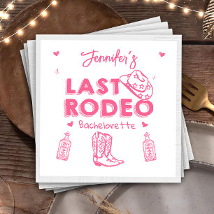 Laatste Rodeo Cowgirl Vrijgezellenfeest Servet