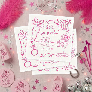 Laatste Rodeo Disco Cowgirl Afscheidspartij voor d Servet