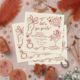 Laatste Rodeo Disco Cowgirl Afscheidspartij voor d Servet