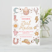 Laatste Rodeo Disco Cowgirl vrijgezellenweekend Kaart (Staand voorkant)