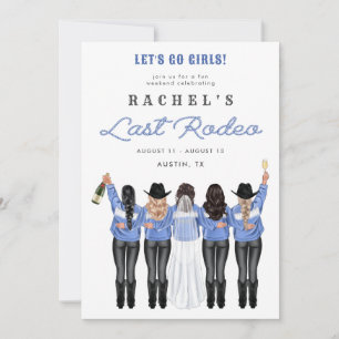 Laatste Rodeo meisjes in Denim Kaart