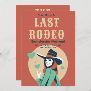 Laatste Rodeo  Rode Hart Bachelorette Weekend Kaart
