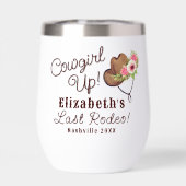 Laatste Rodeo Rustiek Roze Cowgirl Bachelorette (Achterkant)