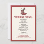 Laatste Rodeo vrijgezellenweekend Kaart (Achterkant)