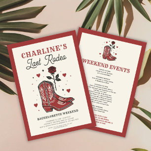 Laatste Rodeo vrijgezellenweekend Kaart