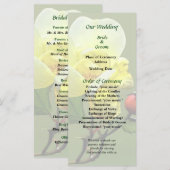 Laatste Roos van de Zomer Huwelijksprogramma Programma (Voorkant / Achterkant)