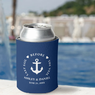 Laatste Sail voor de Veil Nautical Blue Wedding Blikjeskoeler