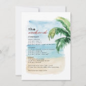 Laatste Sail voor Veil Bachelorette Weekend Party Kaart (Achterkant)