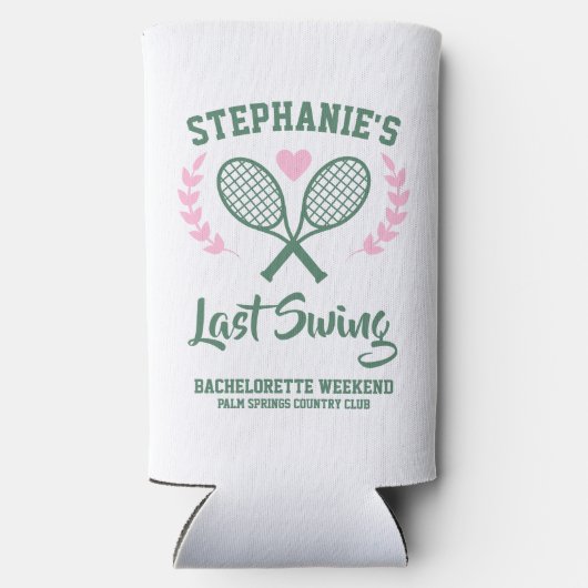 Laatste schommel Tennis Country Club Bachelorette (Achterkant)