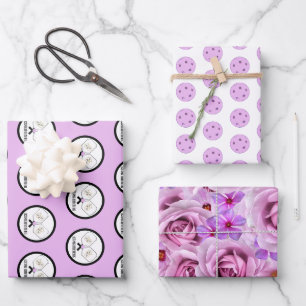 Laatste schommel Voor de Ring Bruiloft Pickleball Inpakpapier Vel