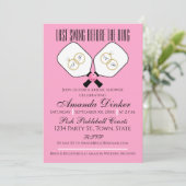 Laatste schommel Voor de Ring Bruiloft Pickleball Kaart (Staand voorkant)