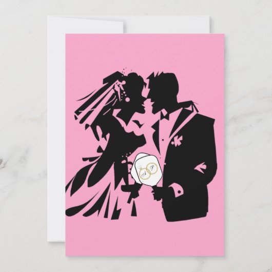 Laatste schommel Voor de Ring Bruiloft Pickleball Kaart (Achterkant)