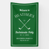 Laatste schommel voor de Ring Golf Bachelorette Spandoek (Verticaal)