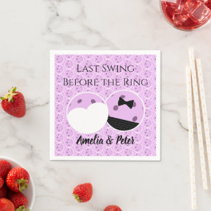 Laatste schommel voor de Ring Pre-Wedding Pickleba Servet