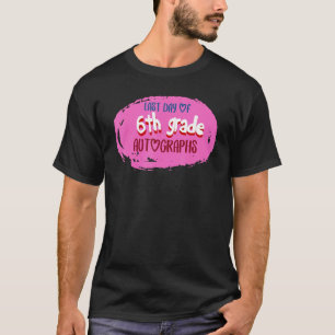 Laatste schooldag 6e leerjaar handtekening basison t-shirt