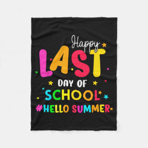 Laatste Schooldag Hallo Zomer Studenten En Docente Fleece Deken