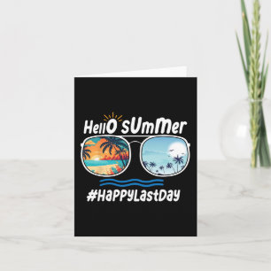 Laatste schooldag Hallo zomer Sungles Beach 1 Kaart