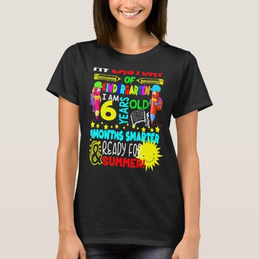 Laatste schooldag Kindergarten T-shirt (Voorkant)