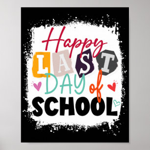 Laatste Schooldag Leraar & Kinderen Poster
