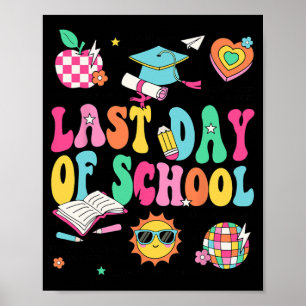 Laatste Schooldag Leraar Jongen Meisje Afstuderen Poster