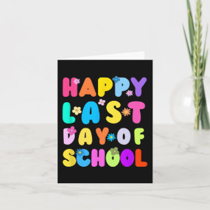 Laatste Schooldag Leraar Student Afstuderen 4  Kaart