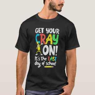 Laatste Schooldag Pak Je Potlood Leraar Schattig T-shirt