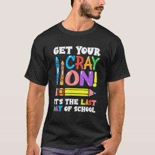 Laatste Schooldag Pak Je Potlood Leraar T-shirt