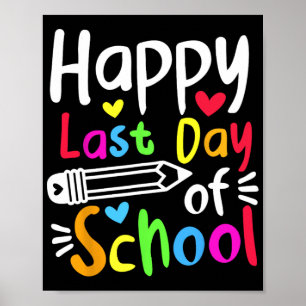 Laatste Schooldag Studenten Vrouwen Grappig Zomer Poster