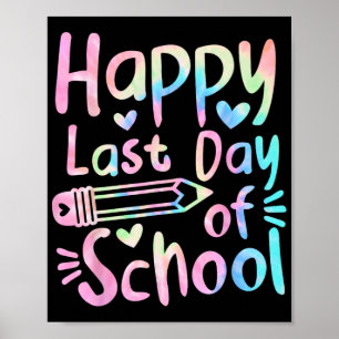 Laatste Schooldag Studenten Vrouwen Grappig Zomer Poster