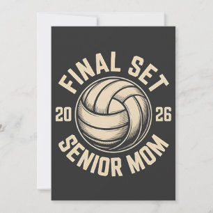Laatste set Senior Mom 2026 Afstuderen Volleybal Aankondiging