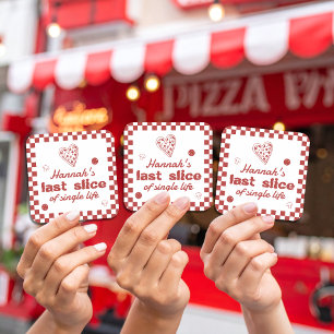 Laatste Snee Pizza Bachelorette Weekend Favor Vierkante Sticker