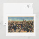 Laatste Spike rijden - Spoorwegspoor Briefkaart (Voorkant / Achterkant)