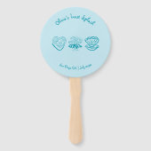 Laatste Splash Bachelorette Party Decor Foto Handwaaier (Voorkant)