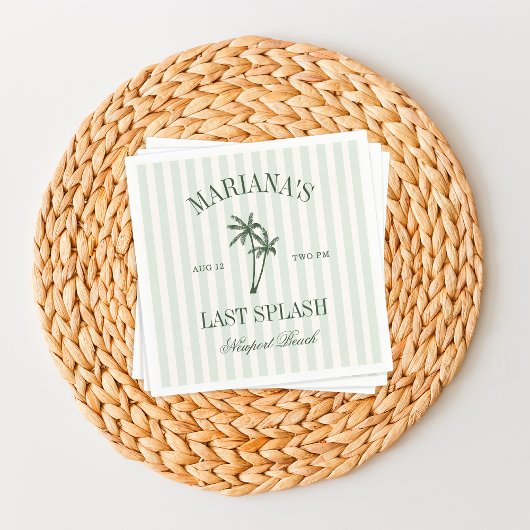 Laatste Splash Beach Palms Bachelorette Servet