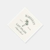 Laatste Splash Beach Palms Bachelorette Servet (Hoek)