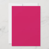Laatste Splash Beach Palms Hot Pink Bachelorette Kaart (Achterkant)