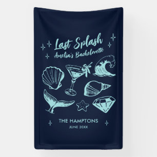 Laatste Splash Meermin Strand Meisjesfeest Spandoek