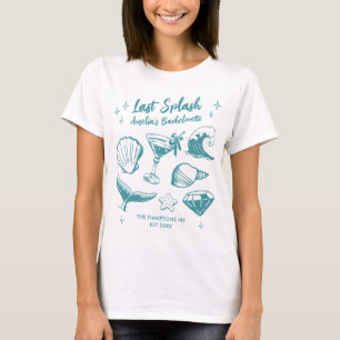 Laatste Splash Mermaid Beach Meisjesuitje T-shirt