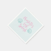 Laatste Splash Tropical Beach Shell Bachelorette Servet (Hoek)