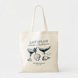 Laatste Splash Zeemeermin Roze Strand Bachelorette Tote Bag