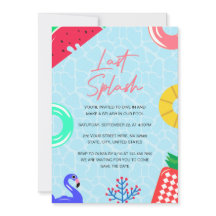 Laatste Splash Zwembad Feest Bruiloft