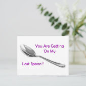 Laatste Spoon Briefkaart (Staand voorkant)