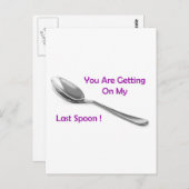 Laatste Spoon Briefkaart (Voorkant / Achterkant)