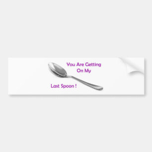 Laatste Spoon Bumpersticker