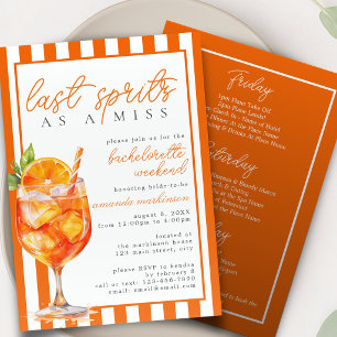 Laatste Spritz als een Miss Orange Aperol vrijgeze Kaart