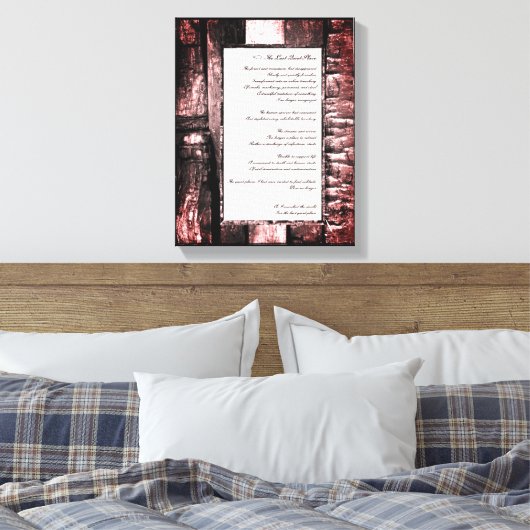 Laatste stille plaats canvas afdruk (Insitu (Slaapkamer))