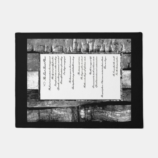 Laatste stille plaats deurmat (Voorkant)