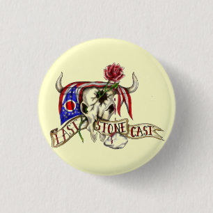 Laatste stone gegoten pop ronde button 3,2 cm