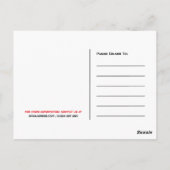 Laatste straat, vergaderpunt klimaatverandering briefkaart (Achterkant)